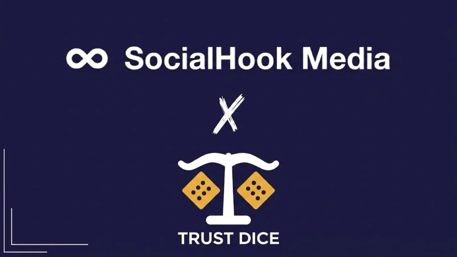 TrustDice x SocialHook Media crypto casino Meta ads case study cover on navy