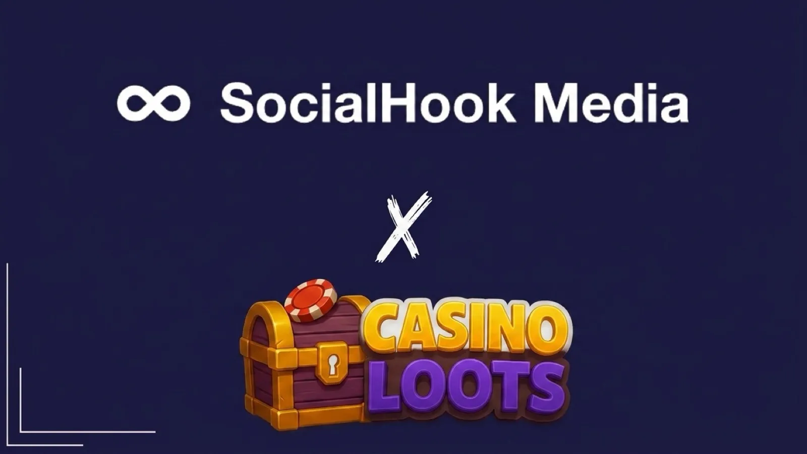 Casino Loots x SocialHook Media Finnish online casino Meta ads case study cover on navy